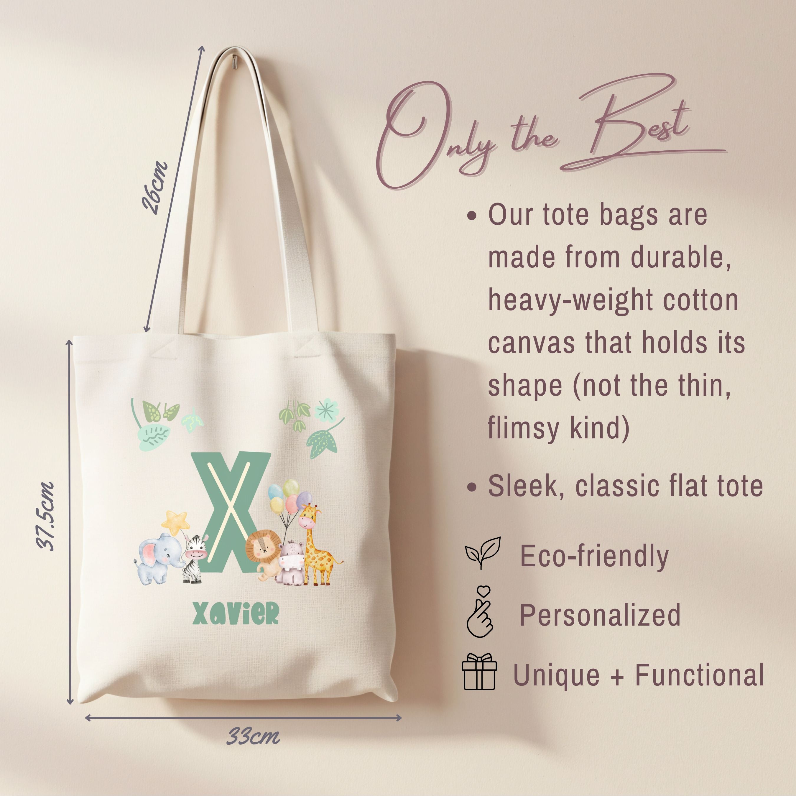 Letter Safari Tote
