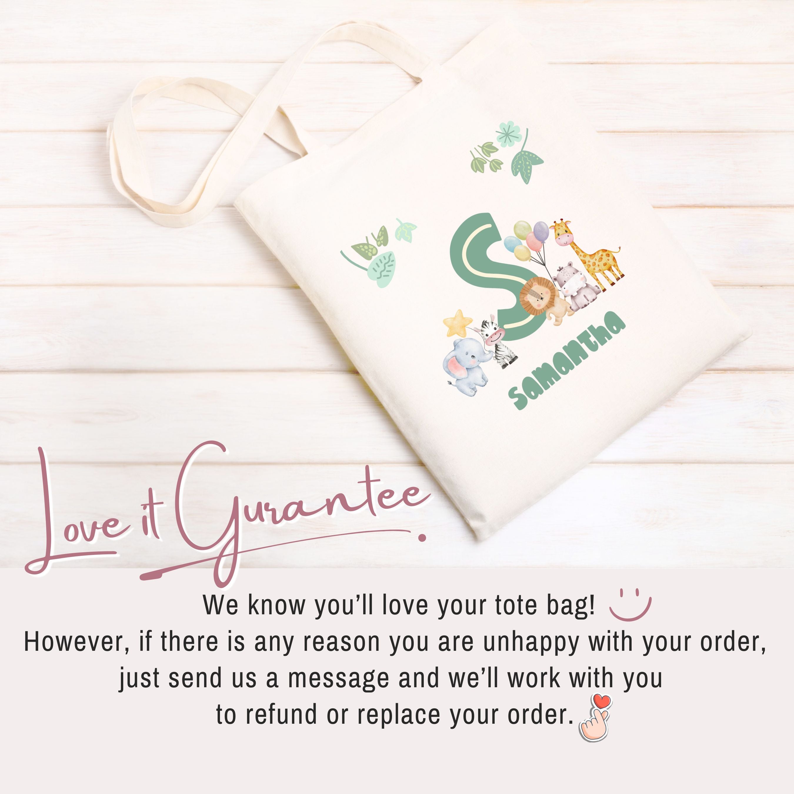 Letter Safari Tote